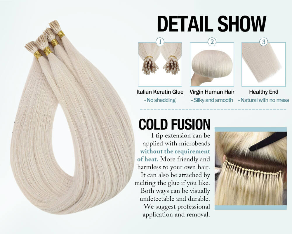K-tip hair extensions